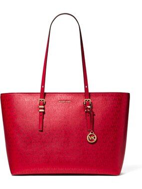 Women’s  Gold-tone Hardware/Foil Printed Mk Signature Smooth Nappa Leather/Crims